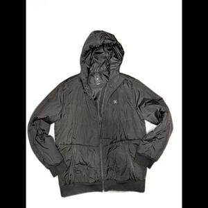 DC Men's Quilted Zip-Up Puffer Hoodie Jacket - Black